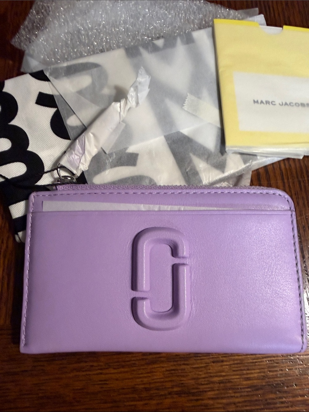 Marc Jacobs Lavender Double J Card Holder